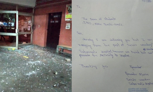 JNU violence: Sabarmati hostel wardens resigns