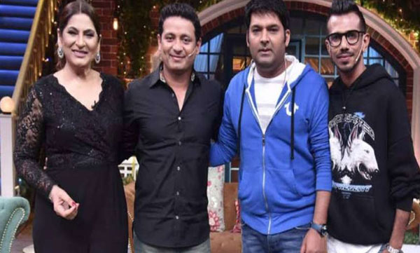 chahal taking bats of rohit and kholi 