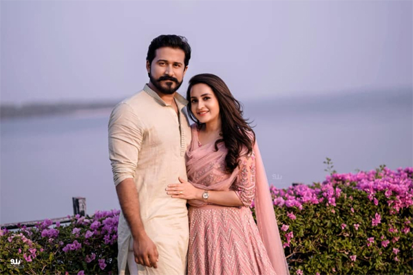 bhama shares engagement photos 