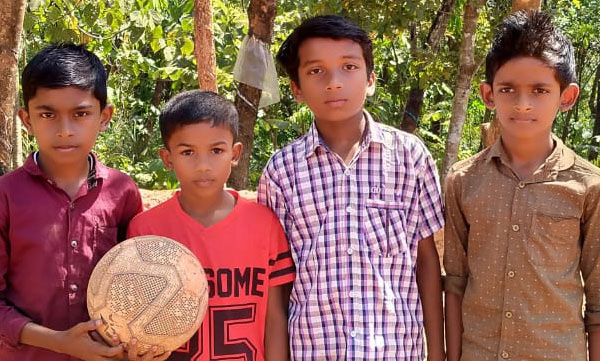 football free kick of childrens video viral 