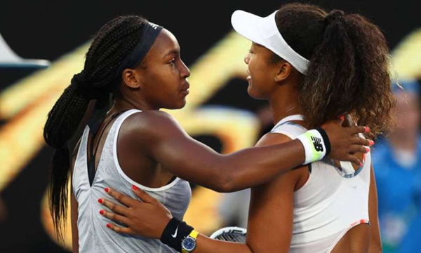 australia open coco guff knock out champion navomi ozakka 