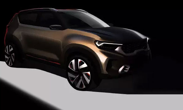 Kia QYI compact SUV concept teased ahead of 2020 Auto Expo debut