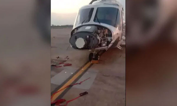 Man Sits In Front Of Plane About To Take Off In Bhopal, Damages Chopper