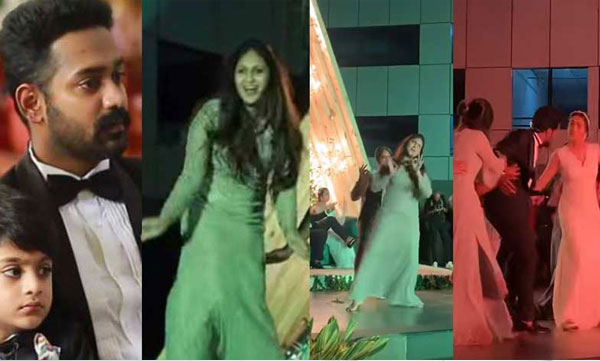 asif ali's wife sama's dance on balu varghese's wedding reception 