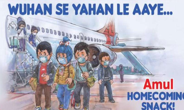 Amul's new ad on coronavirus