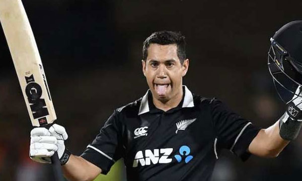 taylor saying why he is puting tounge outside while hitting century 