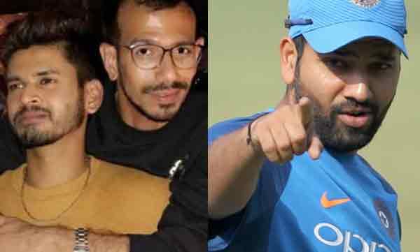 rohith sharma comment on chahals photo 