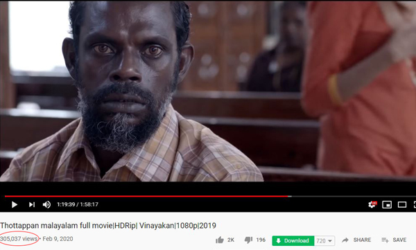 Thottappan team facebook post piracy 