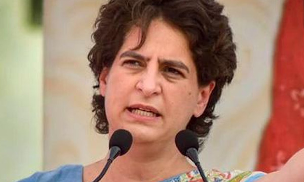 priyanka gandhi against delhi police