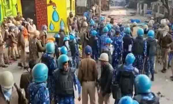 clash in aligad between caa protest 