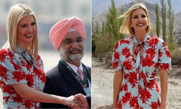 For India visit, Ivanka Trump repeats floral dress worth Rs 1.7 lakh she wore to Argentina in 2019
