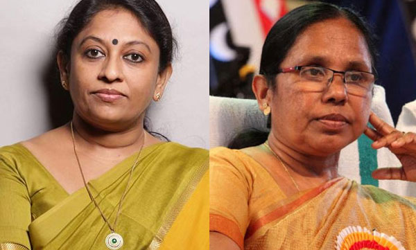 kr meera facebook post against ramesh chennithala 