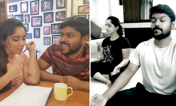 vidhu prathap and wife deepthi lockdown 