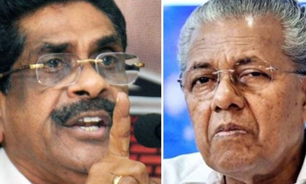mullapalli against pinarayai vijayan on spinklr issue 