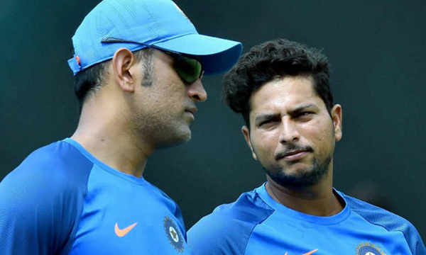 kuldeep yadav and ms dhoni