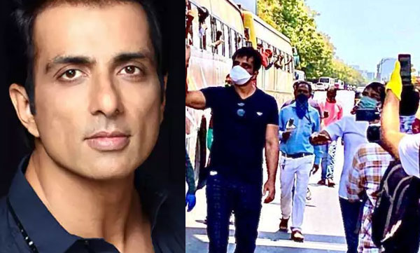 sonu sood provide bus services for migrant labours who stuck in mumbai 