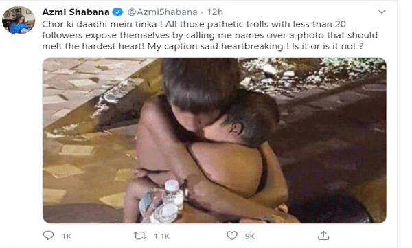 shabana asmi twitter post