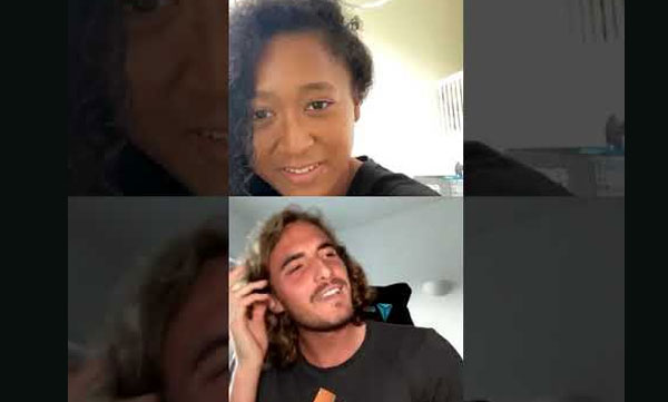 Stefanos Tsitsipas Pranks Naomi Osaka