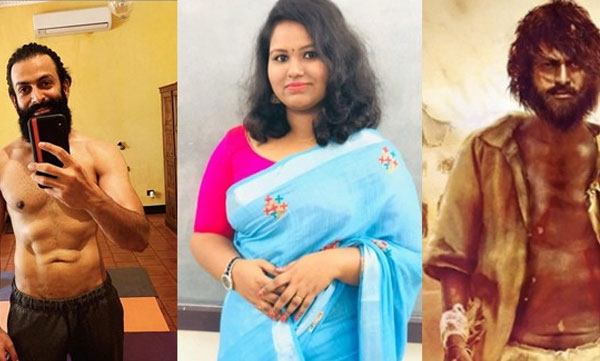 social media post about aadujeevitham