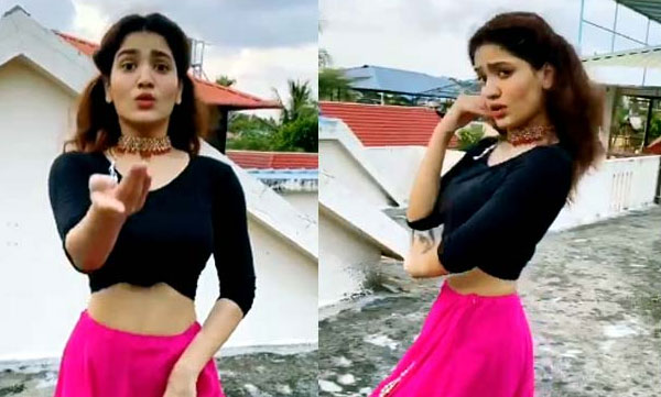 sania ayyappan's viral dance