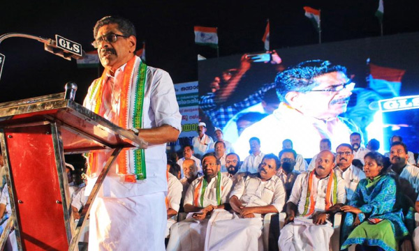 congrass against sajeesh