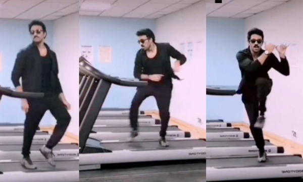 Actor Aswin Dance On Treadmill for vijay master movie song vaathi coming