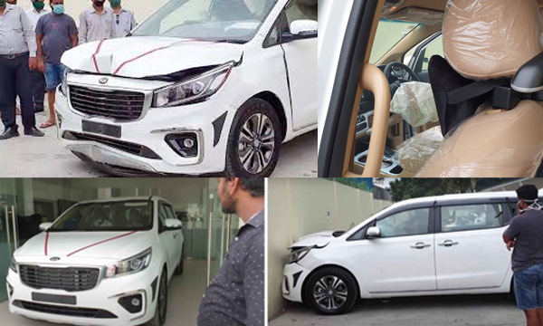 brand-new-kia-carnival-crashed-into-a-wall-during-delivery