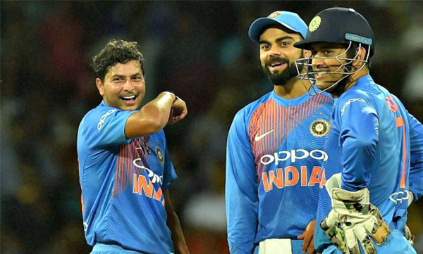 kuldeep yadhav about virat kholi and ms dhoni