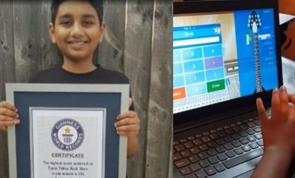10 year old boy made guiness world record by calculating maths with less time 196 question 