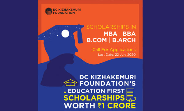 DC  Foundation has announced a Rs 1 crore scholarship