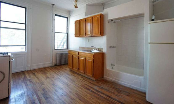 apartment has a shower