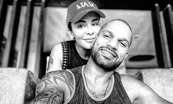 shikar dawan shared photo of his wife aiesha dawan