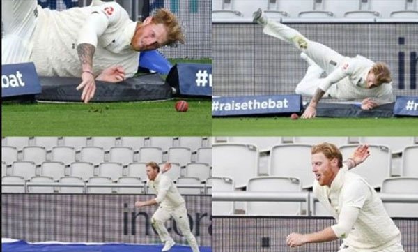 ben stokes bowling and feilding together video 