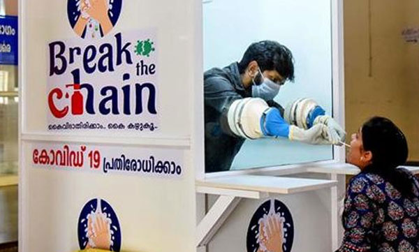 covid 19, dentists collect covid sample