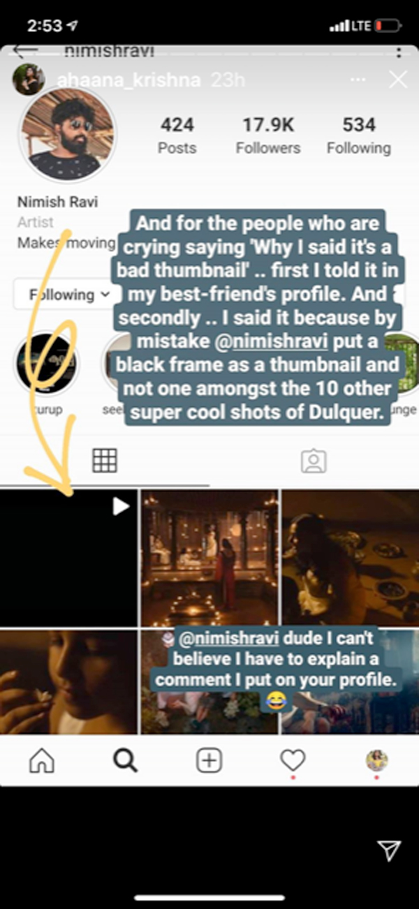 ahaana krishnakumar about kurupu movie comment controversy 