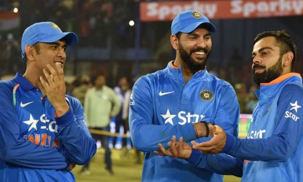 yuvraj sing against ms dhoni 