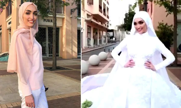 Beirut explosion: Lebanese bride happy to be alive after blast cuts short wedding video