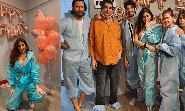 parul gulati birthday party in ppe kit