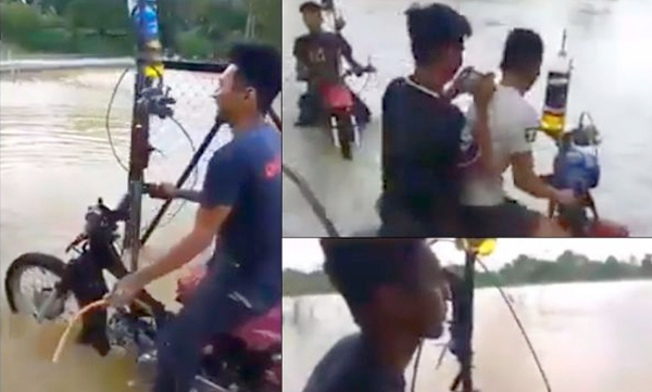 watch bike jugaad for waterlogged roads wins the internet