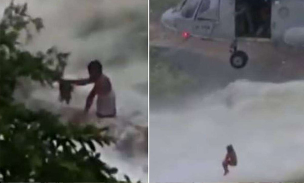 iaf rescued stucked man in 16 hours 