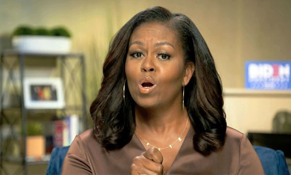 michelle obama against Donald trump