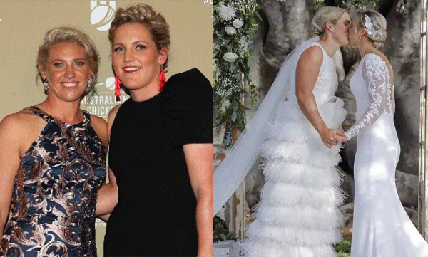 same sex marriage between cricketers delissa and laura 