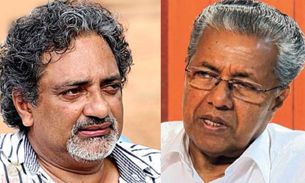 joyi mathws face book post against pinarayi vijayan
