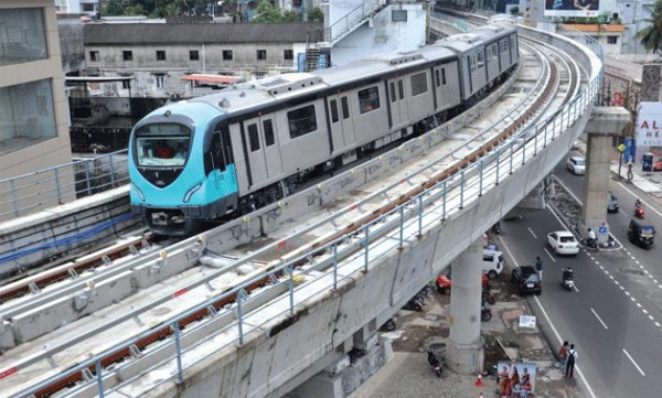 kochi metro, land given as free