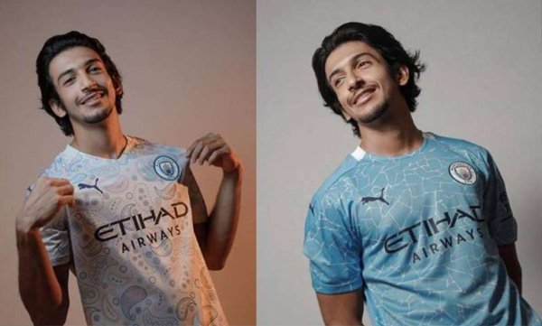 sahal abdul samad in manchester city jersy