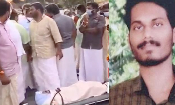 anu suicide bjp protest against cm 