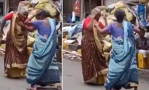 two old womens dancing for asha bosle hits song 