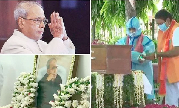 pranab mukherjee cremated with full state honours