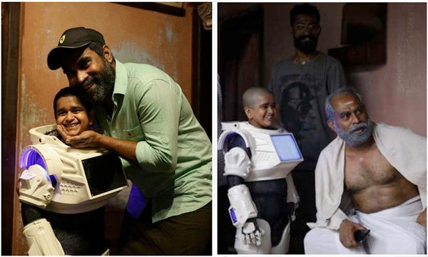 Suraj Venjaramoodu wishing happy birthday to his co-star android kunjappan fame Sooraj Thelakkad