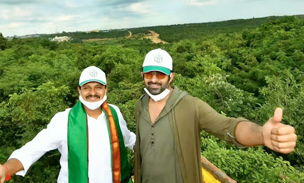 actor prabhas adopts 1650 acre forest